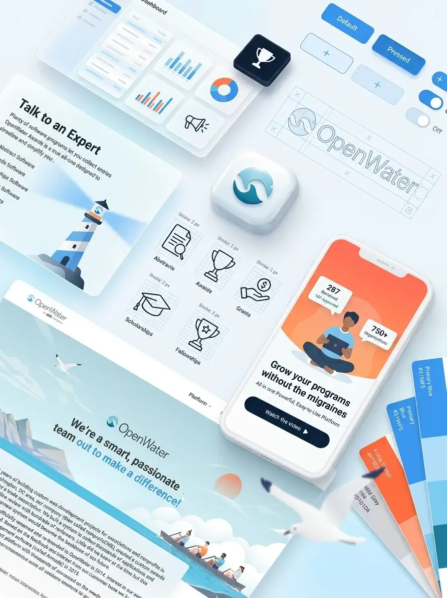 OpenWater Website Mockup
