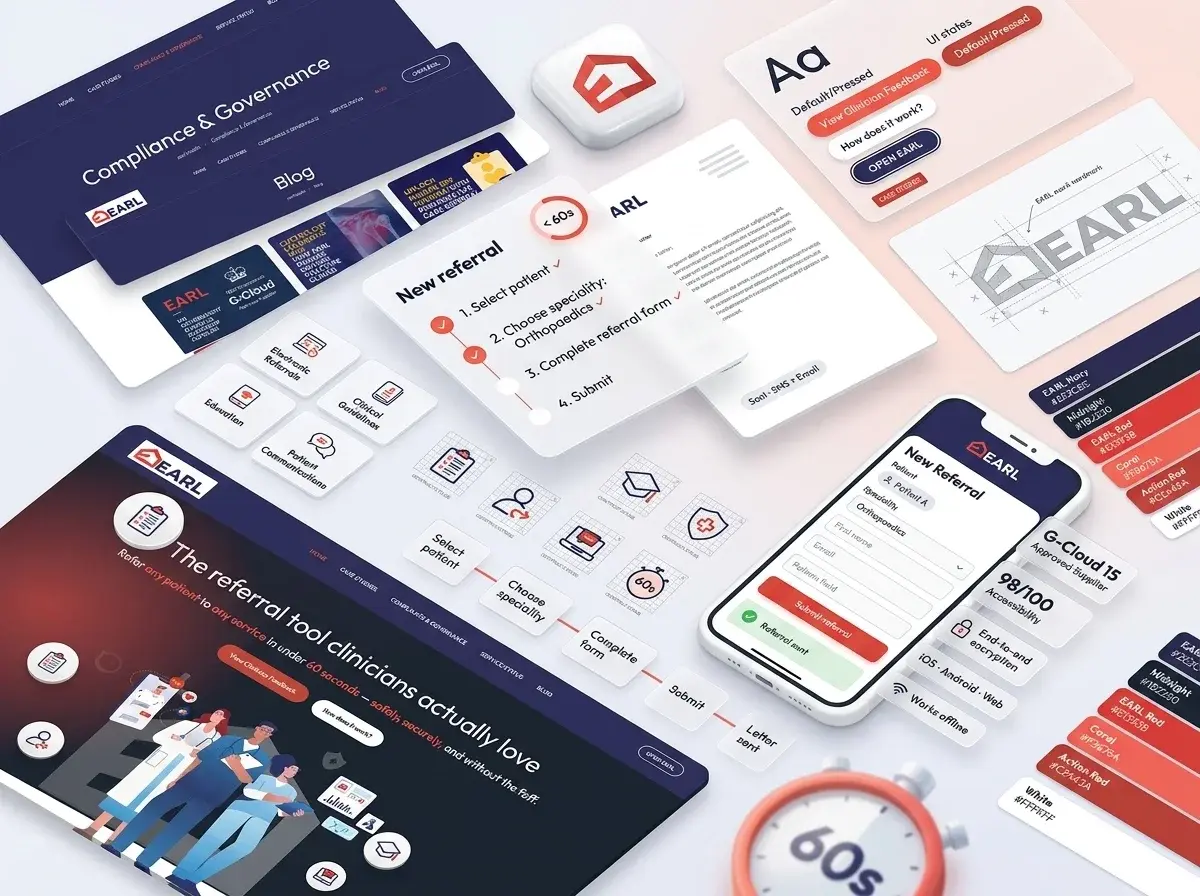EARL healthcare website