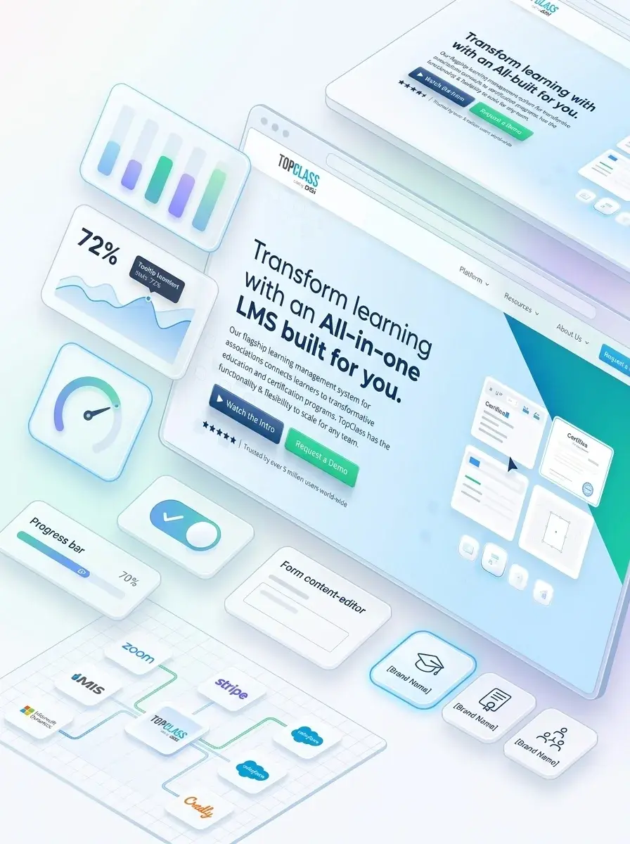 TopClass Website Mockup
